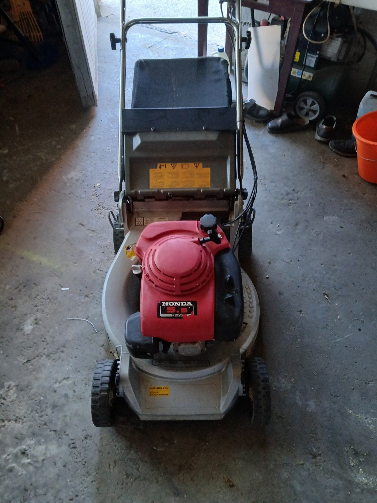 grasmaaier Honda met rotostop, Tuin en Terras, Ophalen, Cirkelmaaier, Gebruikt, Honda.