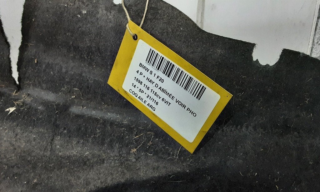 BINNENSPATSCHERM LINKS ACHTER BMW 1 serie (F20), Gebruikt, Achter, BMW, Spatbord