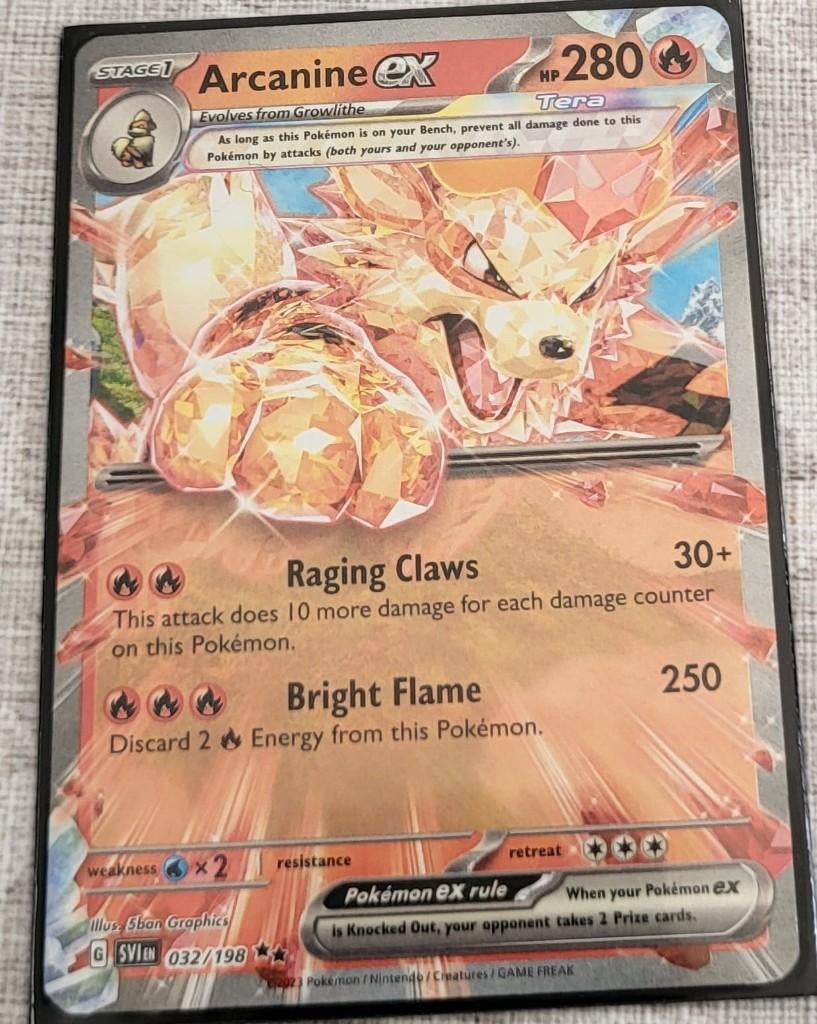 Arcanine ex, Ophalen, Nieuw, Losse kaart