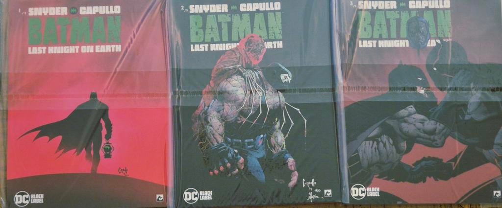 Batman Last Knight on Earth 1-2-3 (Complete Set) – Snyder &, Boeken, Strips | Comics, Nieuw, Complete serie of reeks, Amerika