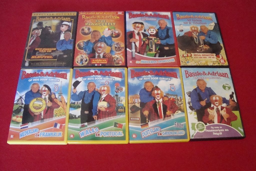 18 dvd's bassie & adriaan, Cd's en Dvd's, Ophalen of Verzenden, Tv-serie