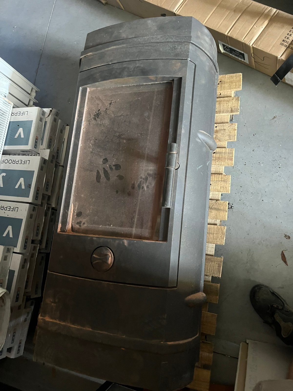 Poêle à bois, Comme neuf, Enlèvement, Bois, Autoportant