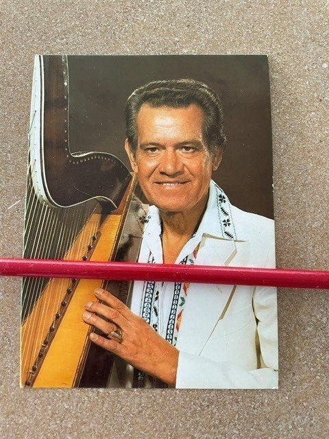BP Toondichter-Musicus- Harpist  DHR Digno Garcia, Verzamelen, Bidprentjes en Rouwkaarten, Ophalen of Verzenden, Bidprentje