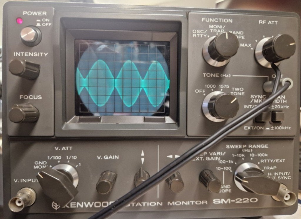 Moniteur de station Kenwood SM-220, Télécoms, Enlèvement ou Envoi, Utilisé