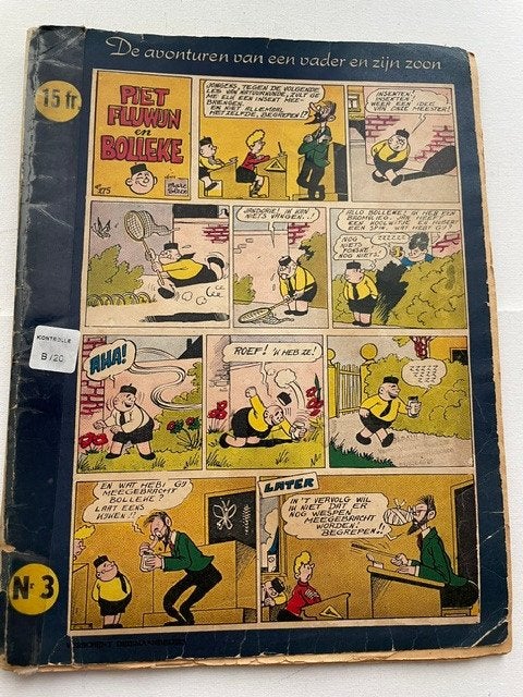 Piet Fluwijn en Bolleke (Marc Sleen / 1ste druk 1956), Gelezen, Marc Sleen, Eén stripboek, Ophalen of Verzenden