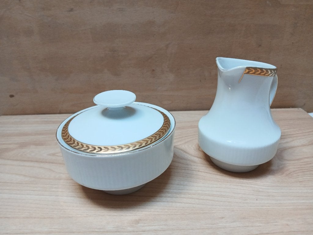 Duo pot à lait & sucrier en porcelaine (Bavière), Enlèvement
