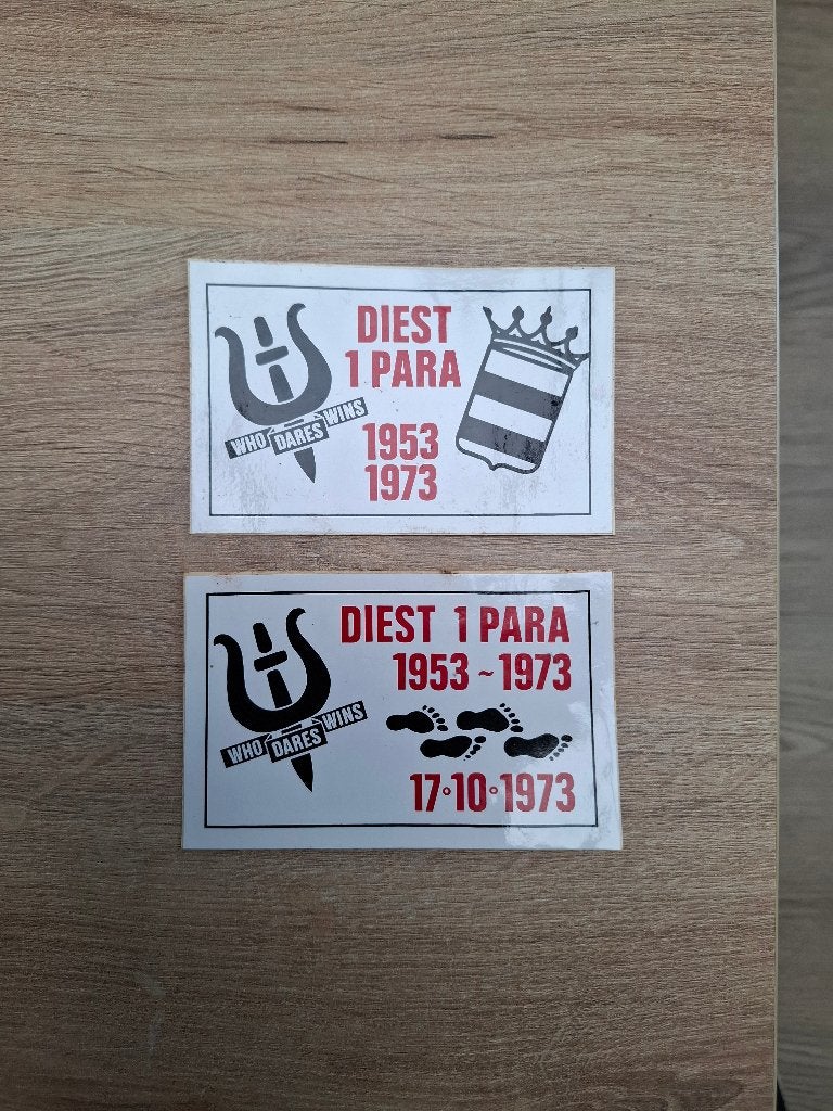 Stickers 1 para Diest, Verzamelen, Ophalen of Verzenden