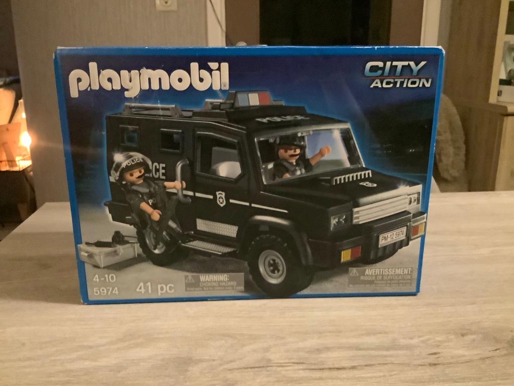 Playmobil City Action police Swat Theme (5974), Ophalen of Verzenden, Zo goed als nieuw, Complete set