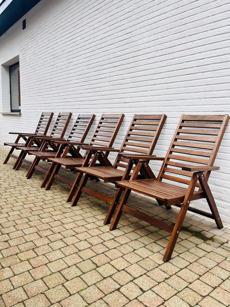 Tuinstoelen met kussens, Ophalen, Zo goed als nieuw