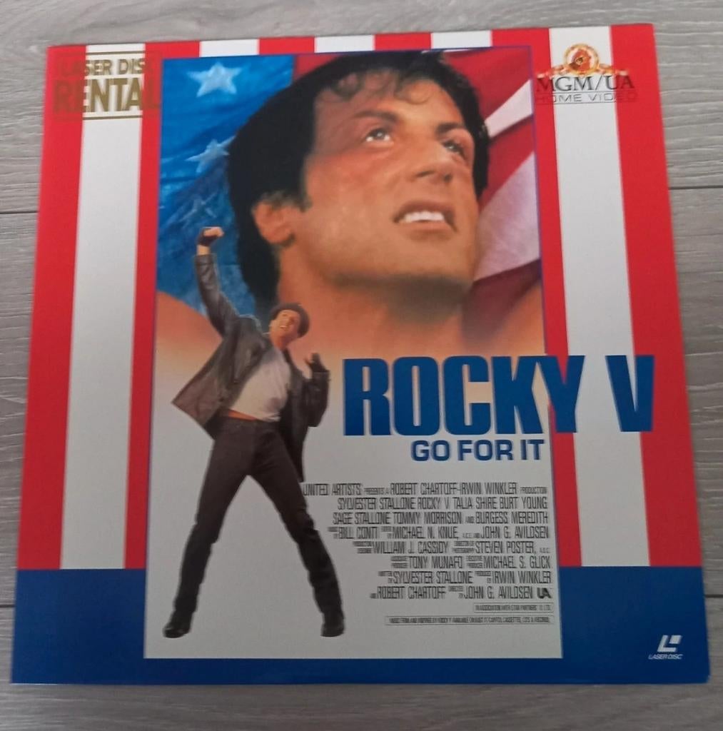 Laserdisc NTSC Rocky V Japon Stallone, Enlèvement, Utilisé