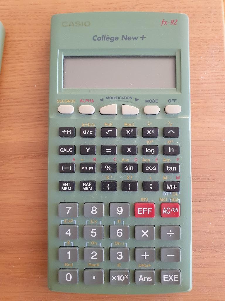 Calculatrice Casio FX-92 Collège New +B, Enlèvement ou Envoi, Utilisé
