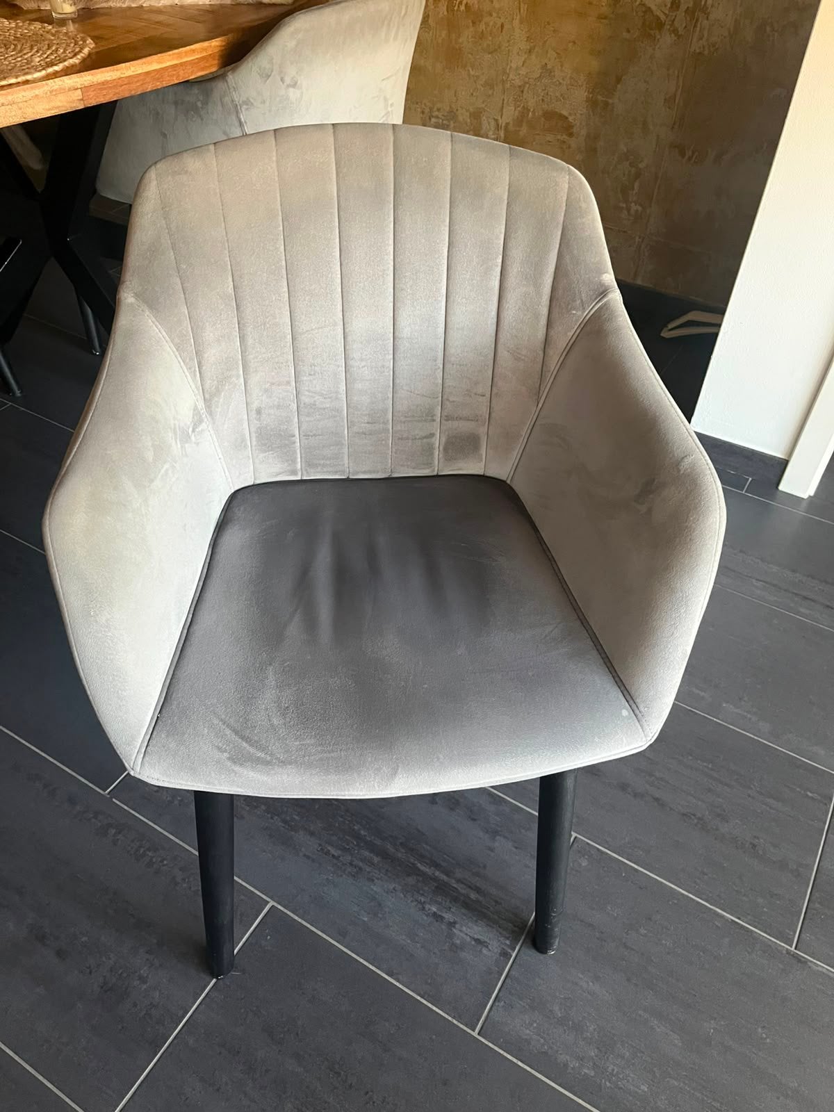 4 eetkamerstoelen, Huis en Inrichting, Ophalen, Zo goed als nieuw, Vier, Stof