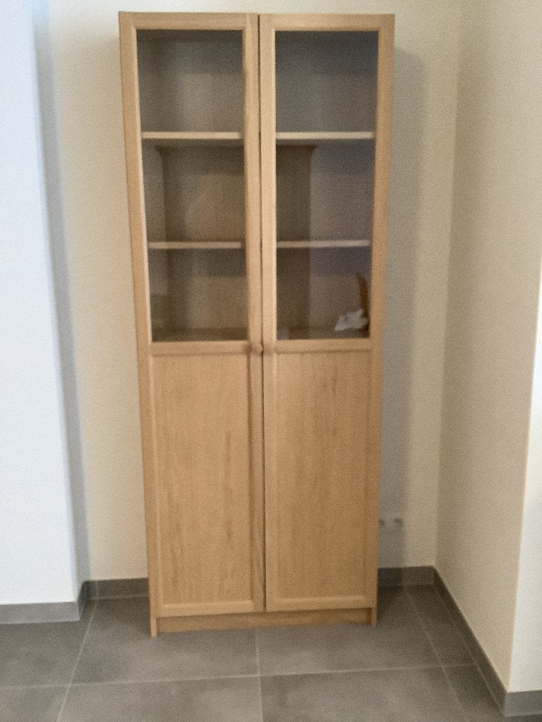 Boekenkast, Huis en Inrichting, Ophalen, Met deur(en), 200 cm of meer, Zo goed als nieuw