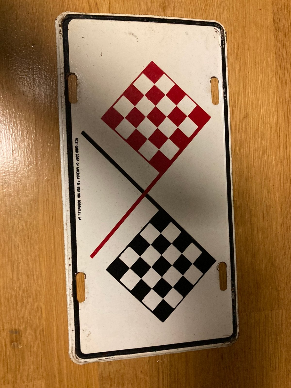 Plaque voiture vintage no émaillé, Hobby en Vrije tijd, Ophalen of Verzenden, Zo goed als nieuw