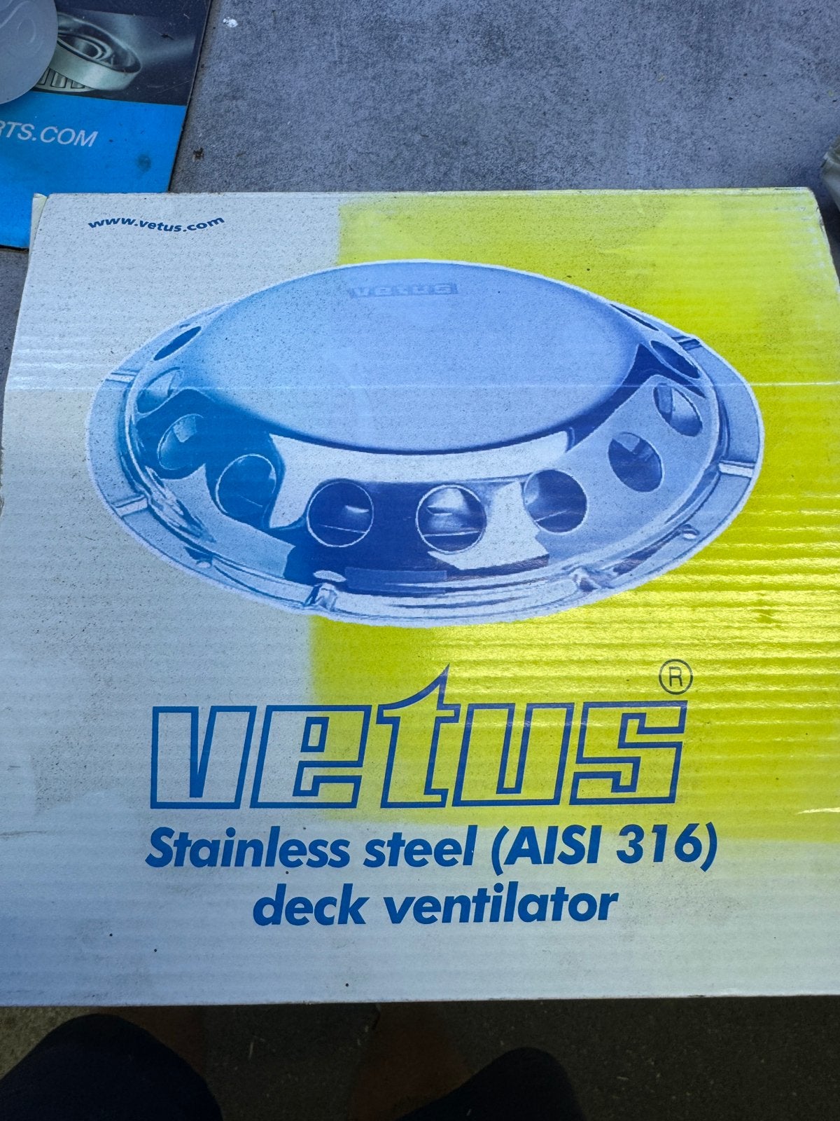 VETUS UFO RVS dekventilator, Enlèvement ou Envoi, Comme neuf