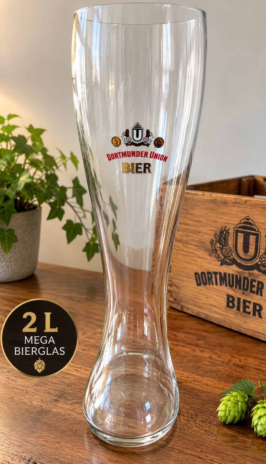 Bottes à bière Vintage Dortmunder Union 2 litres, Enlèvement ou Envoi, Neuf, Verre ou Verres, Autres marques