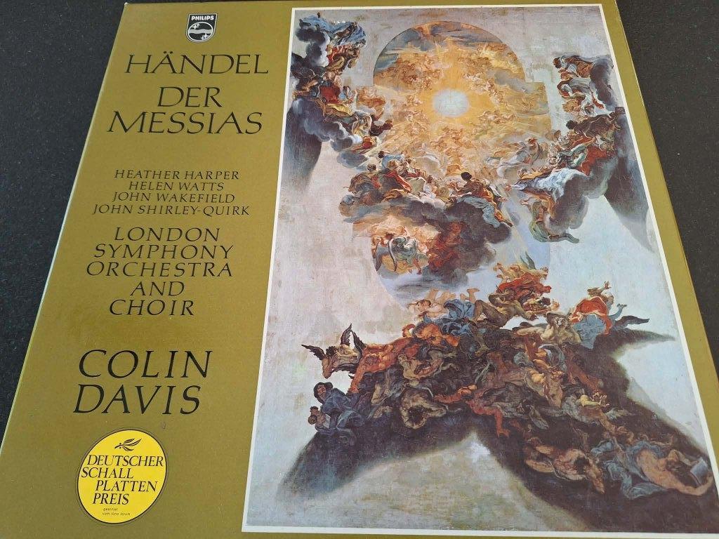 Händel / Davis - Der Messias Box 3 x Lp's Vinyl, Gebruikt, Ophalen of Verzenden, 12 inch, Barok