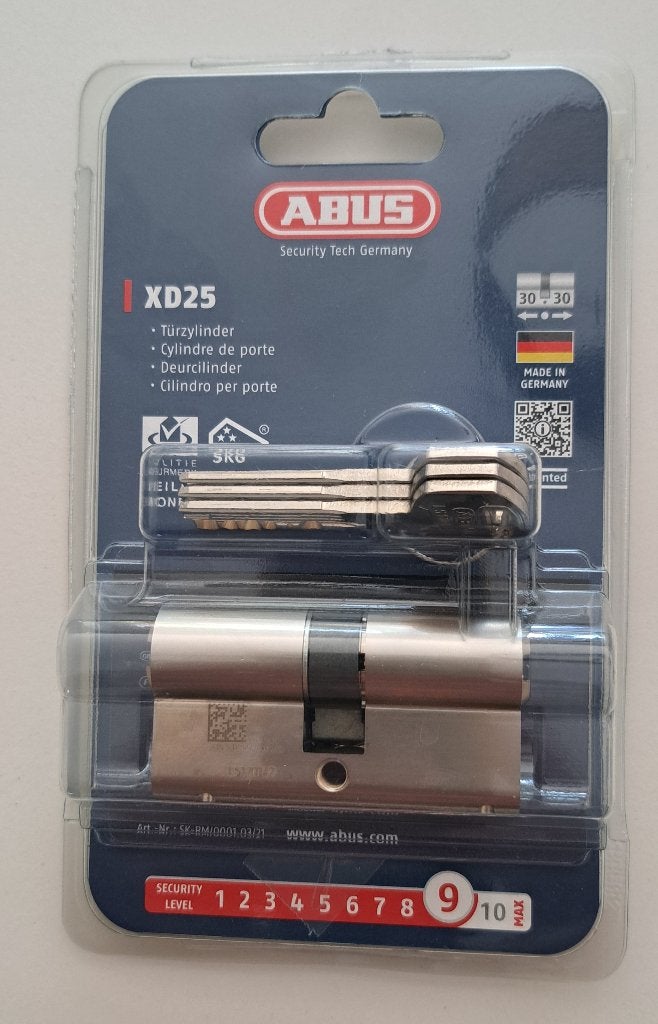 Cylindre de Sécurité Abus XD25 30/30 mm, neuf emballé., Enlèvement, Neuf