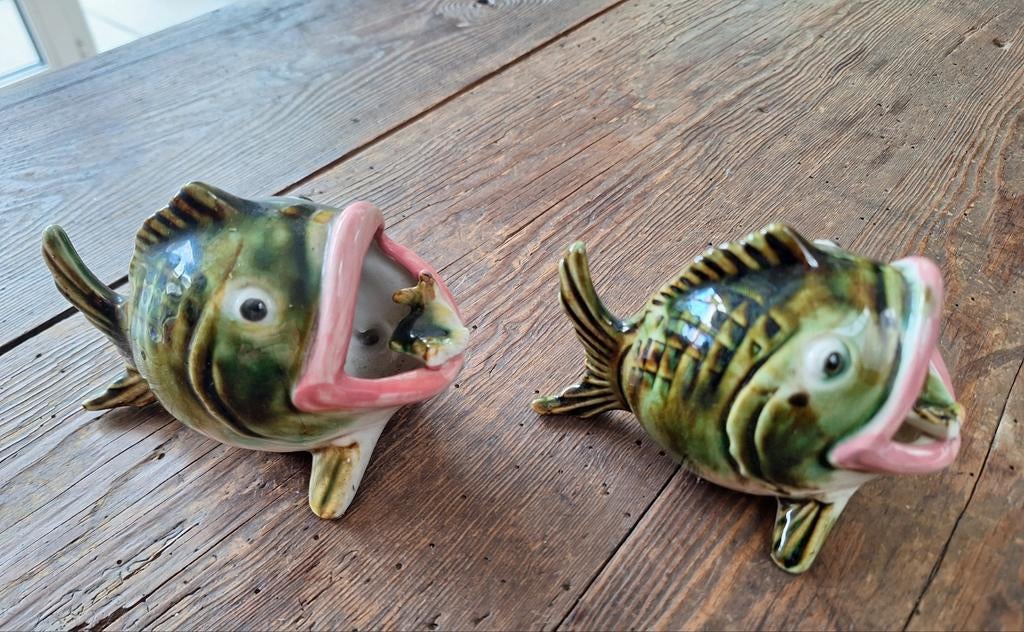 Duo porselein vis vissen, Verzamelen, Ophalen of Verzenden