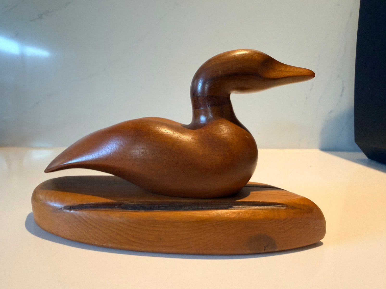Plongeur sur glace-I. Grantins-Bureau à main — Années 70/80, Enlèvement, Moderne, Bois, Sculpture sur bois