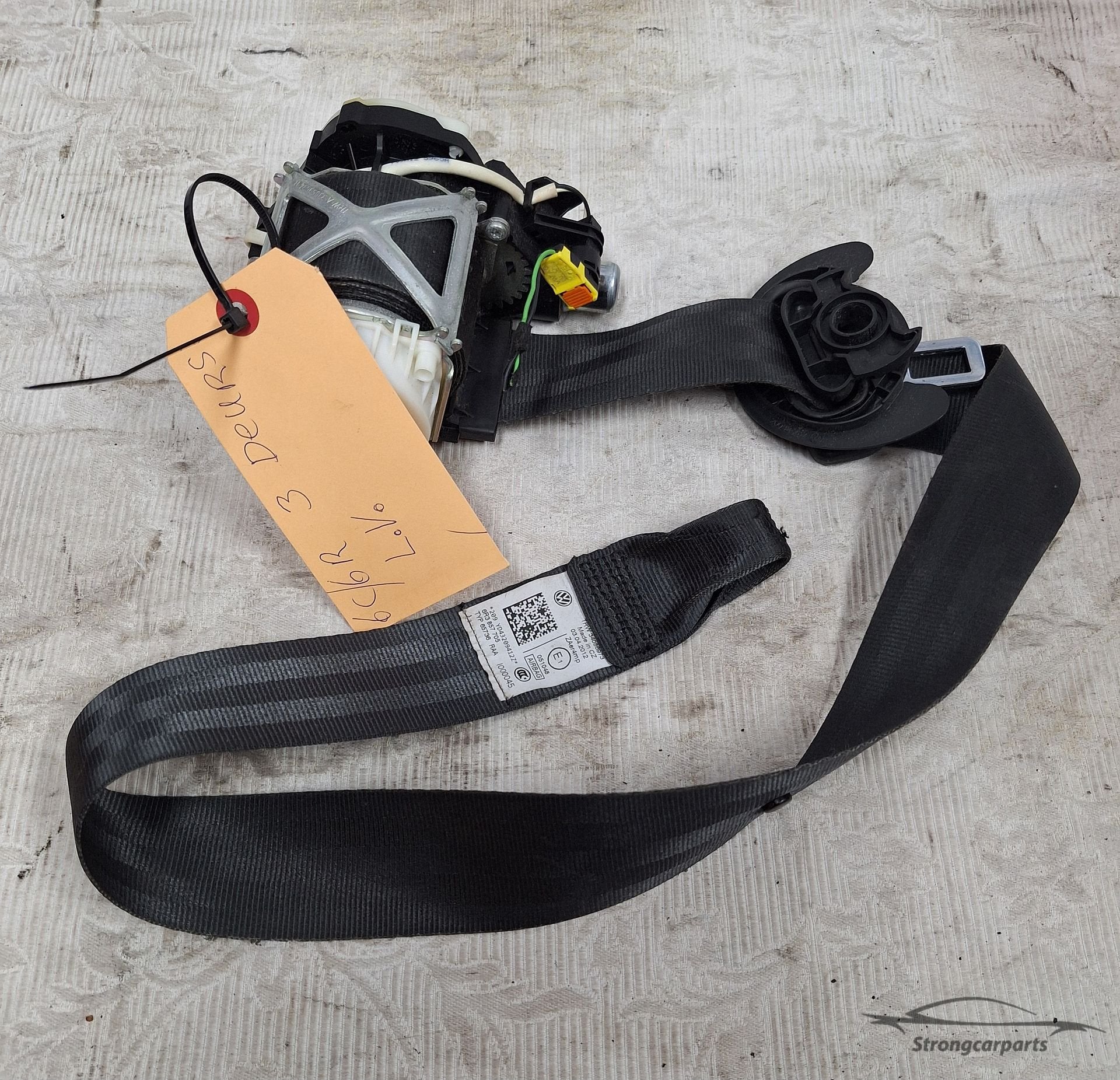 Gordelspanner VW Polo 6R links 3 deurs gordel in goede staat, Volkswagen, -, Utilisé, -
