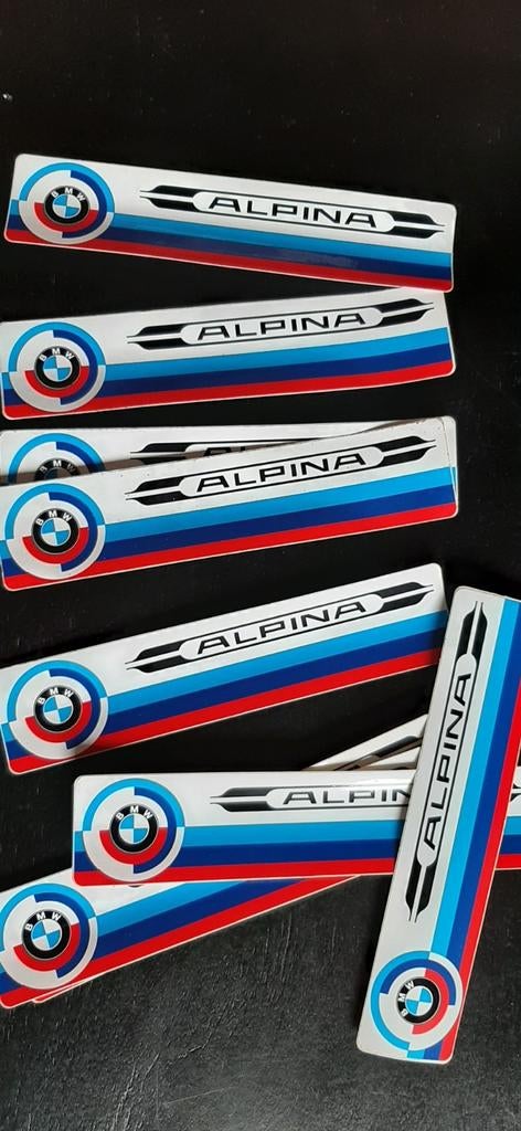 Stikkers BMW Alpina   23 cm op 5 cm, Ophalen of Verzenden