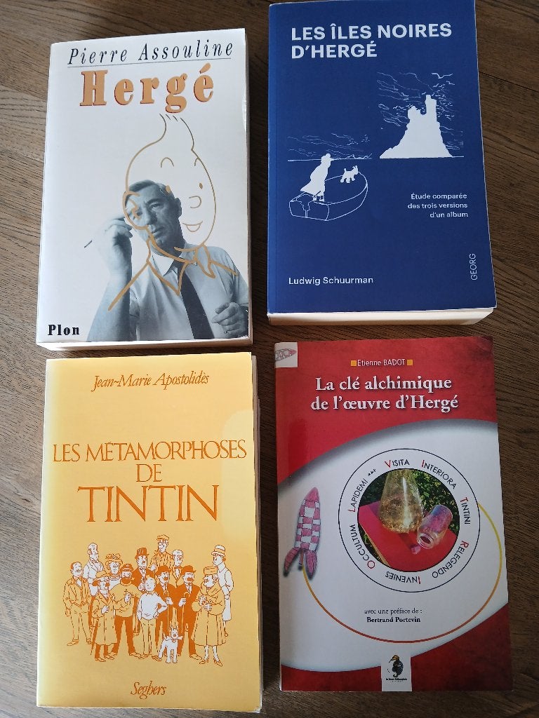 4 livres sur Hergé dédicacés (faire une offre par livre), Enlèvement, Neuf, Hergé
