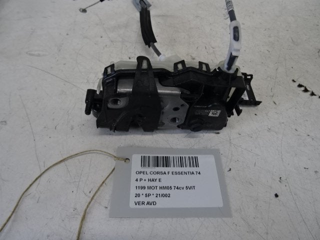 SERRURE DE PORTE AVANT DROITE Opel Corsa F (UB / UH / UP), Opel, Opel Automobile GmbH, Utilisé, Avant
