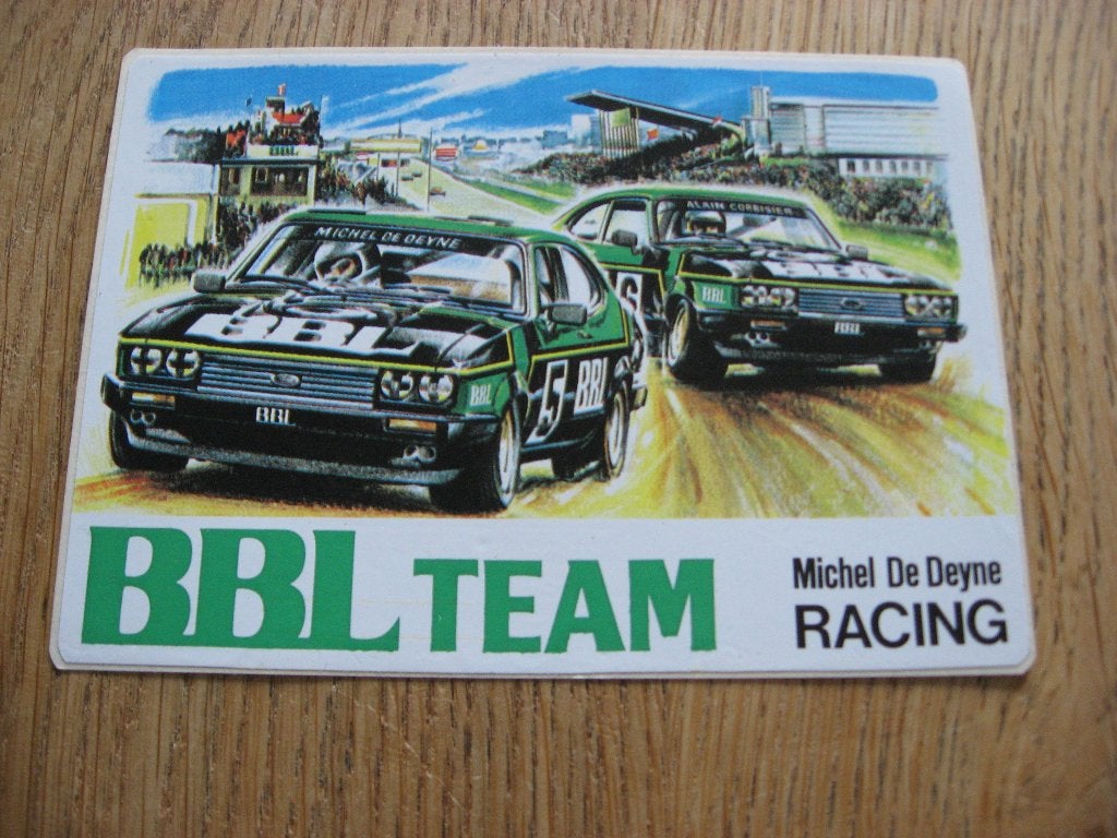 BBL Team Michel De Deyne Ford Vintage Sticker, Enlèvement ou Envoi, Neuf, Voiture ou Moto