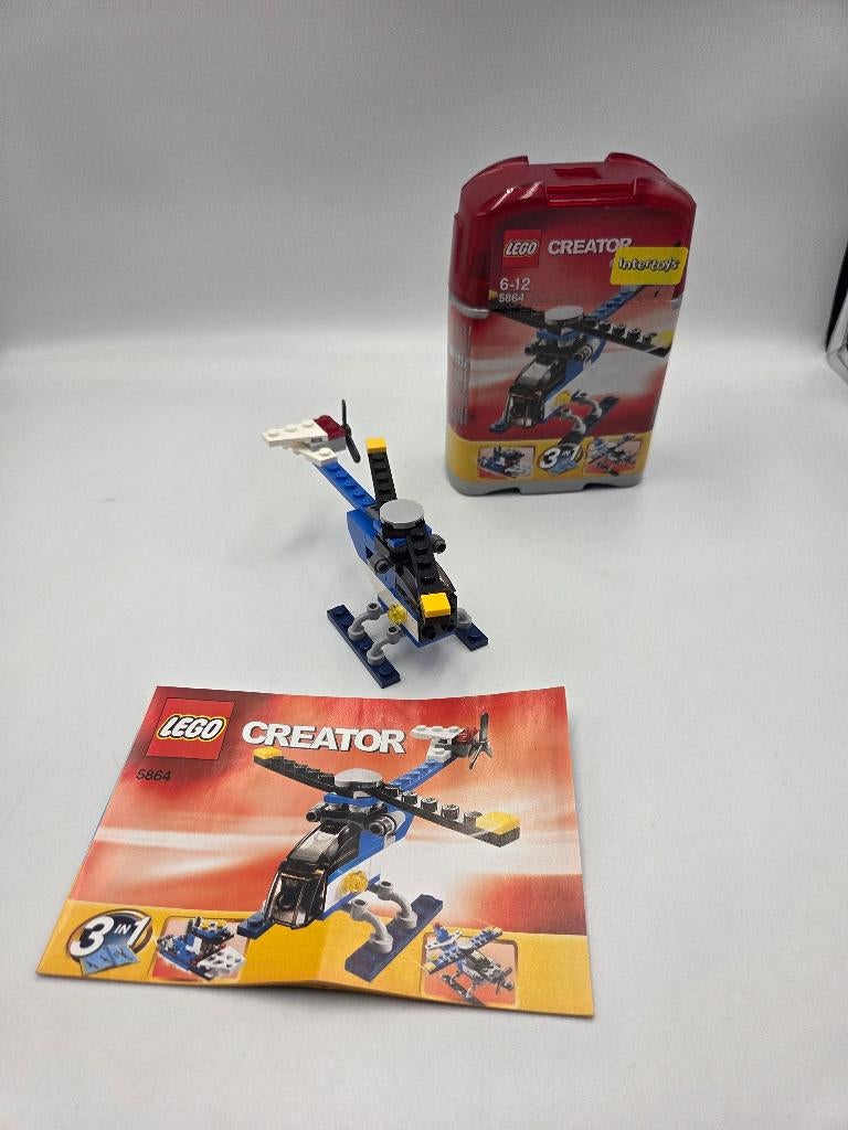 Mini-hélicoptère Lego Creator 5864, Enfants & Bébés, Jouets | Duplo & Lego, Comme neuf, Lego, Ensemble complet, Complet, Boîte incluse