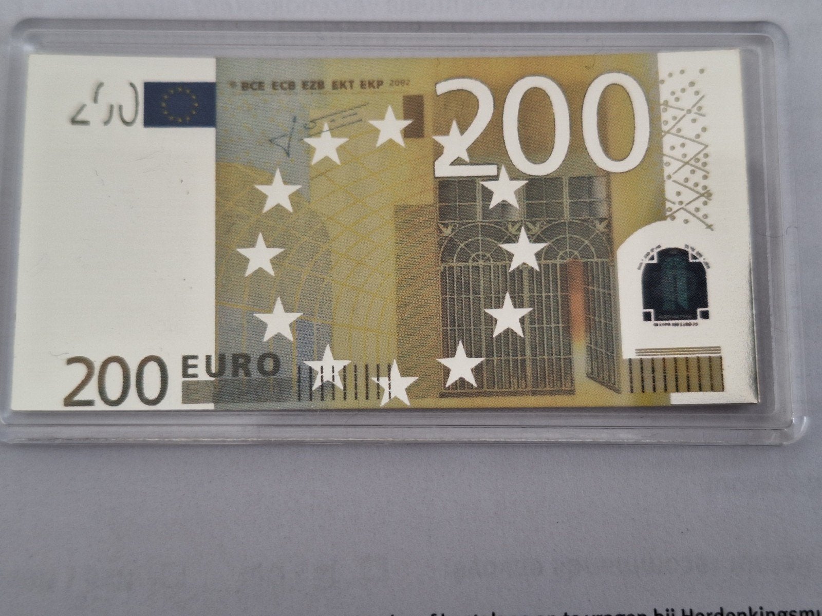 Miniature en argent 200 euros, Enlèvement ou Envoi, Argent
