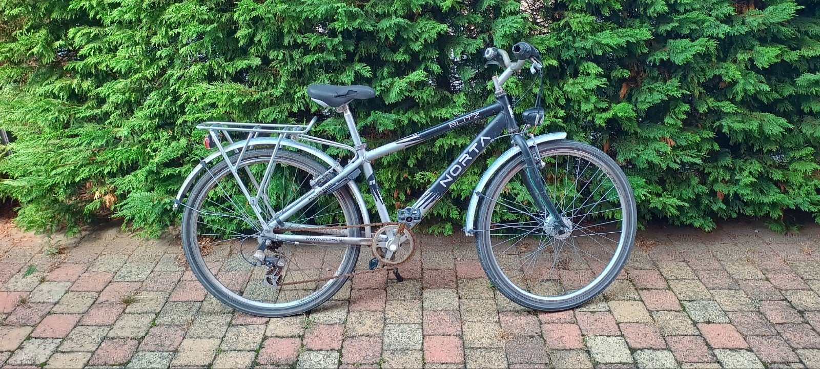 Norat alu fiets, 26 inch, Gebruikt, Velgrem, Handrem, Norta