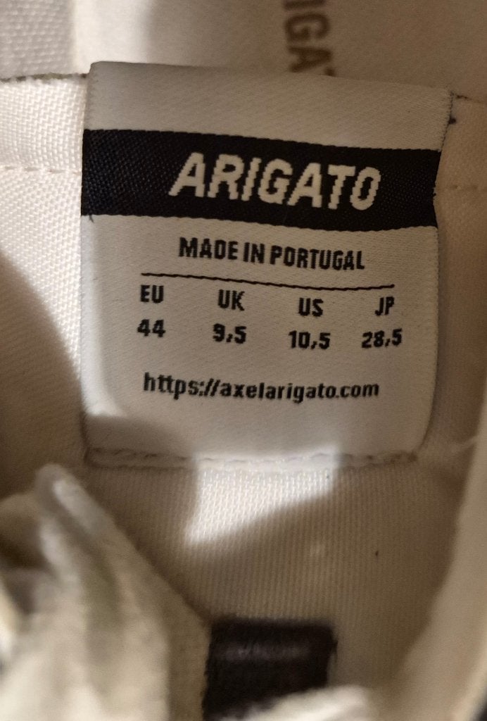 heren sneaker arigato, Wit, Ophalen of Verzenden, Zo goed als nieuw, Sneakers