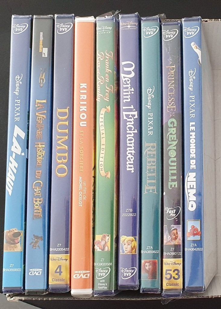 NEUF ! Lot 9 DVD Walt-Disney (encore emballés) - 7€ pièce, CD & DVD, Enlèvement, Neuf, dans son emballage