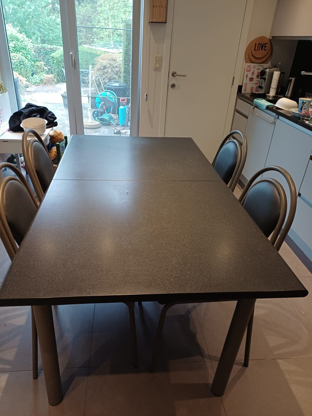 keukentafel met 6 stoelen, Huis en Inrichting, Tafels | Eettafels, Ophalen