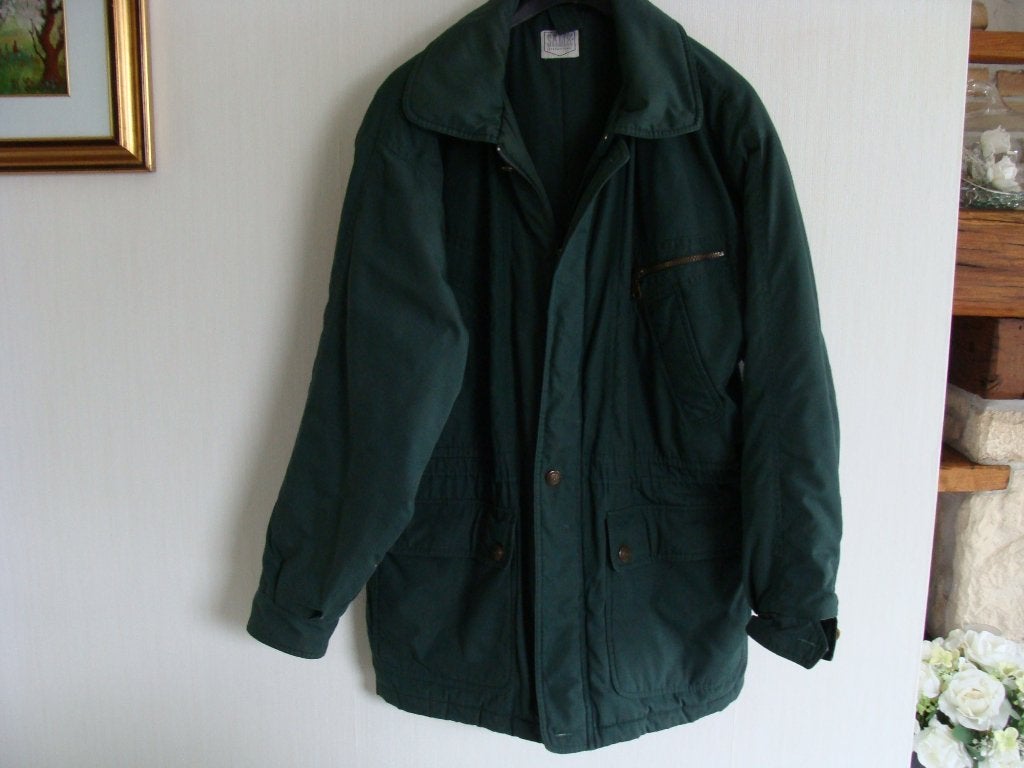 Parka, matelassée, marque Salik International, taille 50, Enlèvement ou Envoi, Vert, Porté, Taille 48/50 (M)