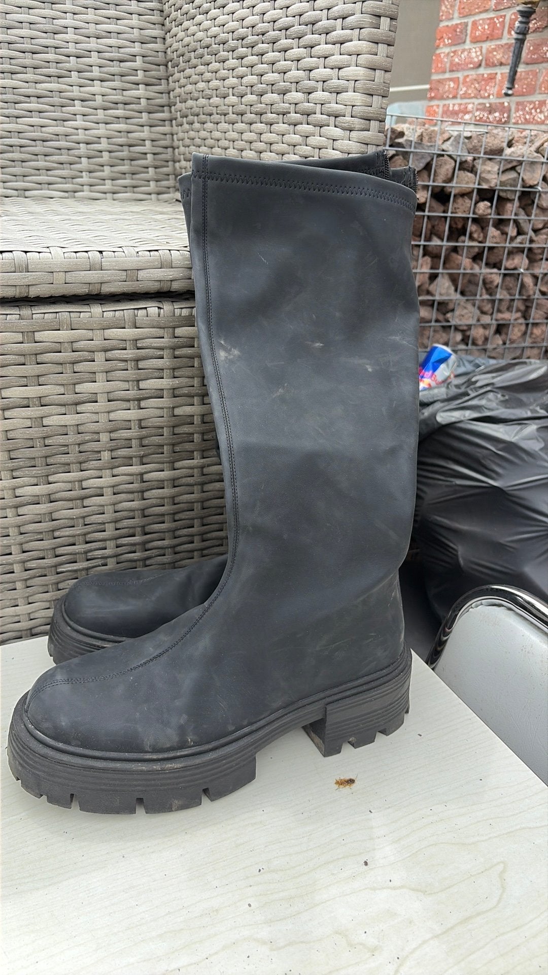 Laarzen, Enlèvement, Porté, Bottes hautes, Noir