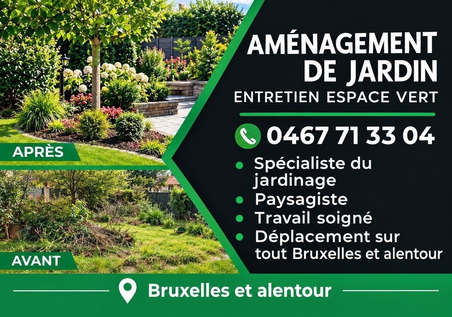 jardinier, Ophalen