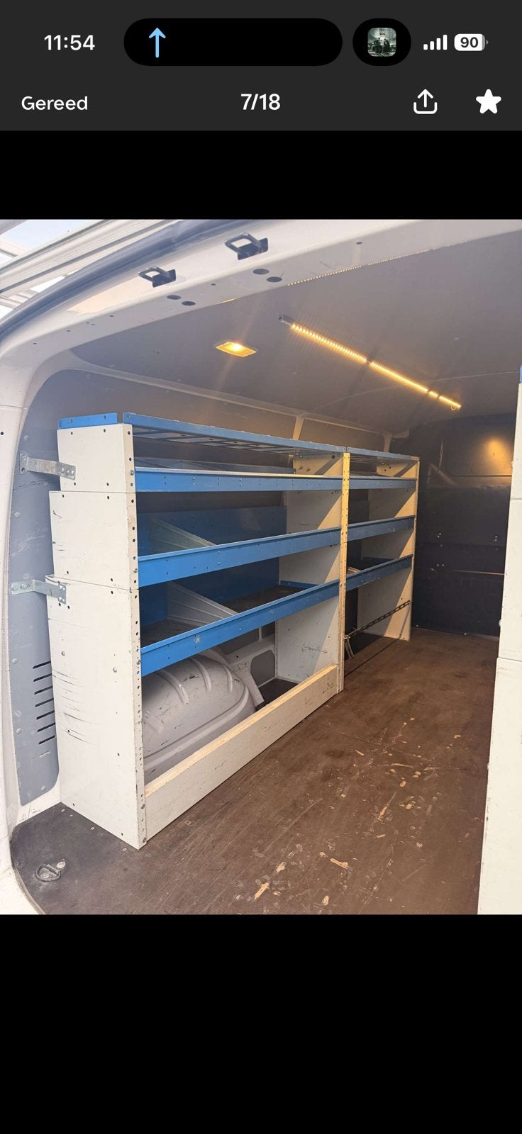 Metalen kasten bestelwagen, Ophalen, Gebruikt