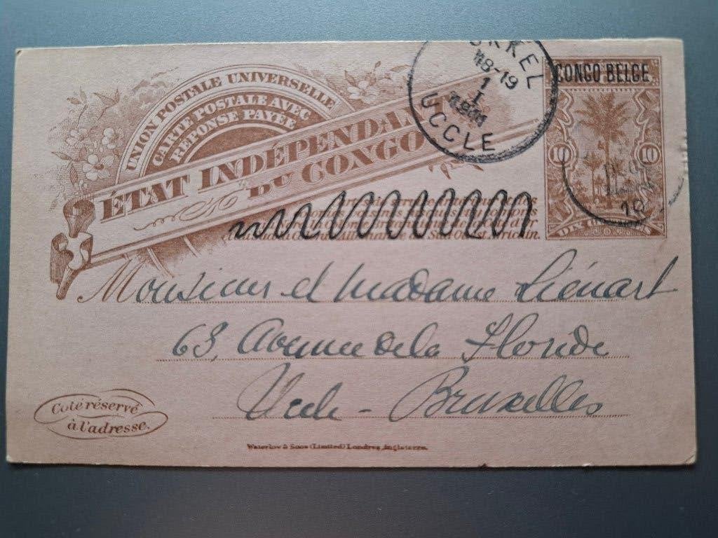 carte postale Congo belge 1910, Collections, Enlèvement ou Envoi