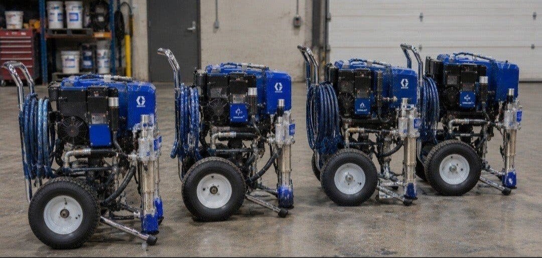 Graco airlessverfspuit machine airless verf spuit, Bricolage & Construction, Enlèvement, Comme neuf, Pulvérisateur de peinture ou Pompe à peinture