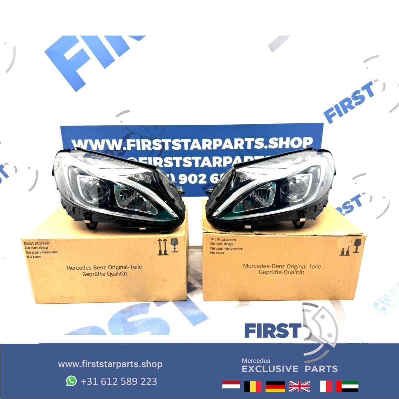 W205 C205 S205 C43 C63 AMG Koplamp SET LED High Performance, Utilisé, -, -, Enlèvement ou Envoi