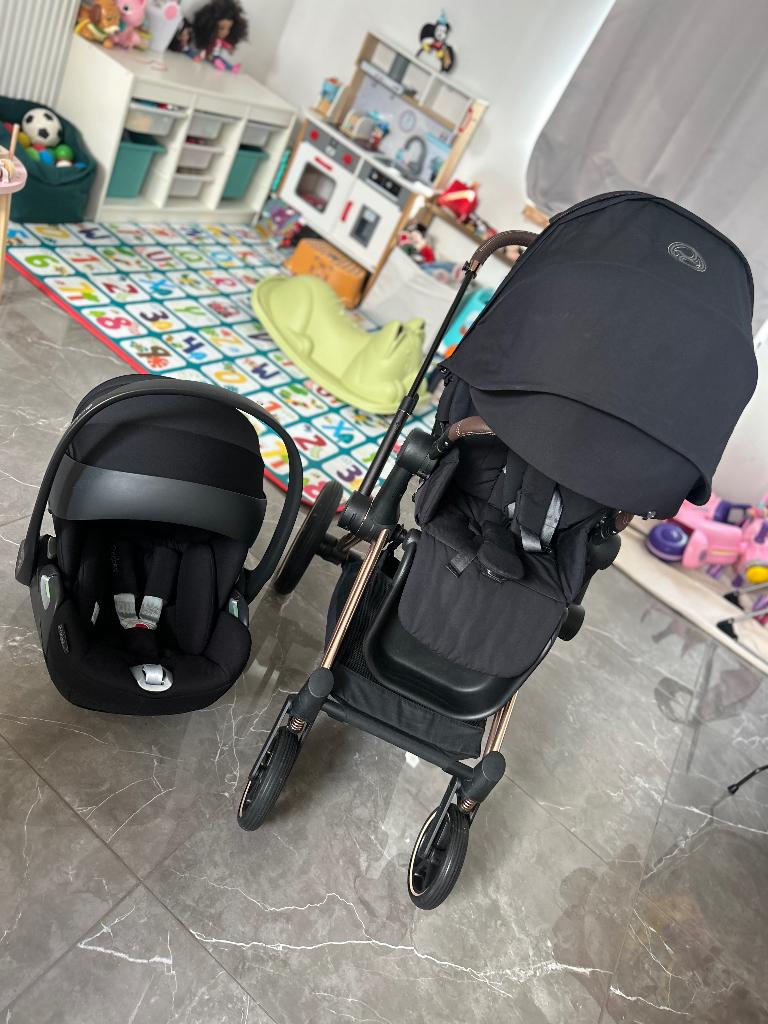 Poussette Cybex priam Gold, Enfants & Bébés, Poussettes & Combinaisons, Autres marques, Avec siège auto, Comme neuf, Enlèvement