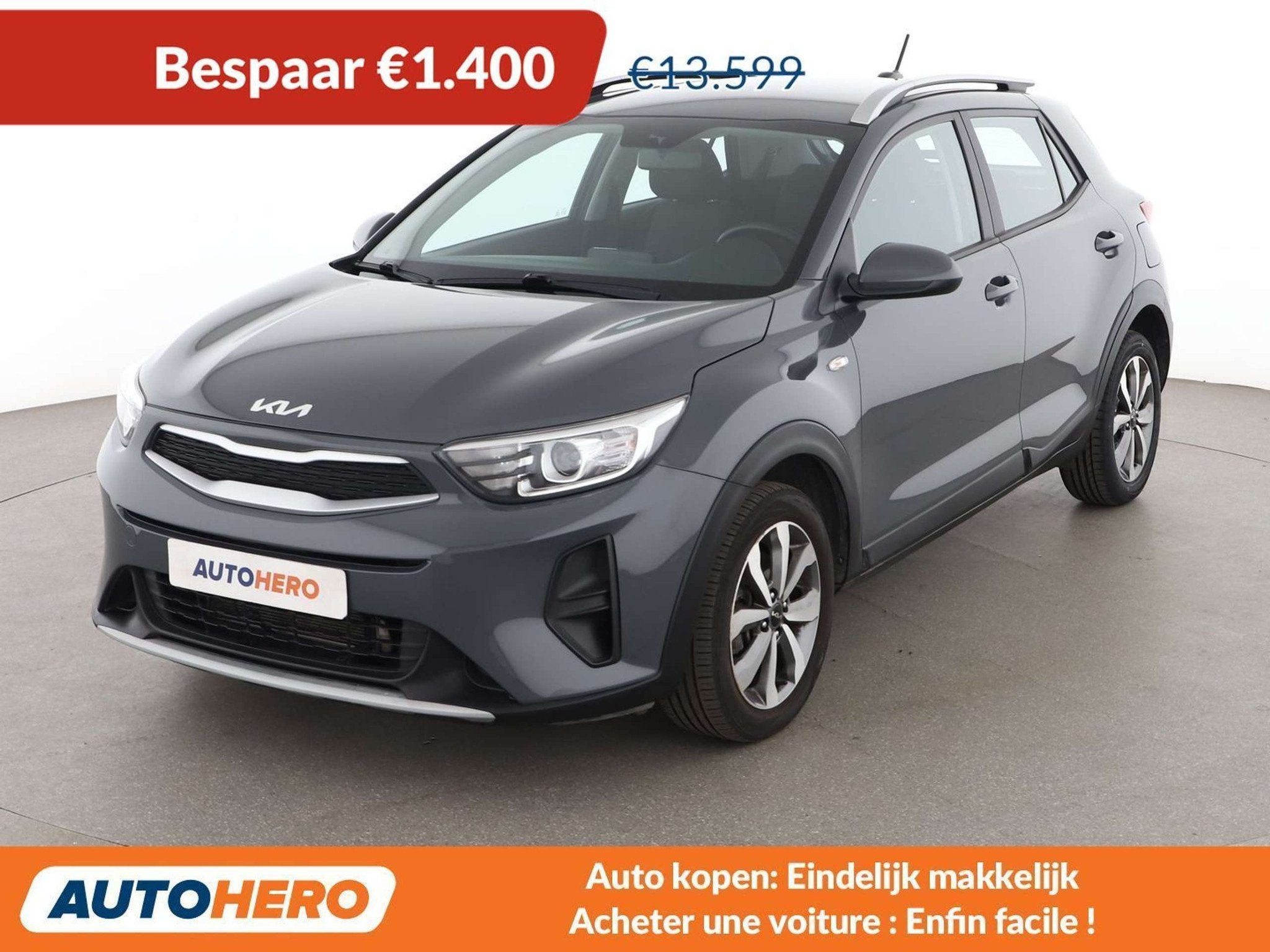 Kia Stonic 1.0 TGDI Vision (année de construction 2021), Autos, Kia, Argent ou Gris, Achat, 998 cm³, Euro 6