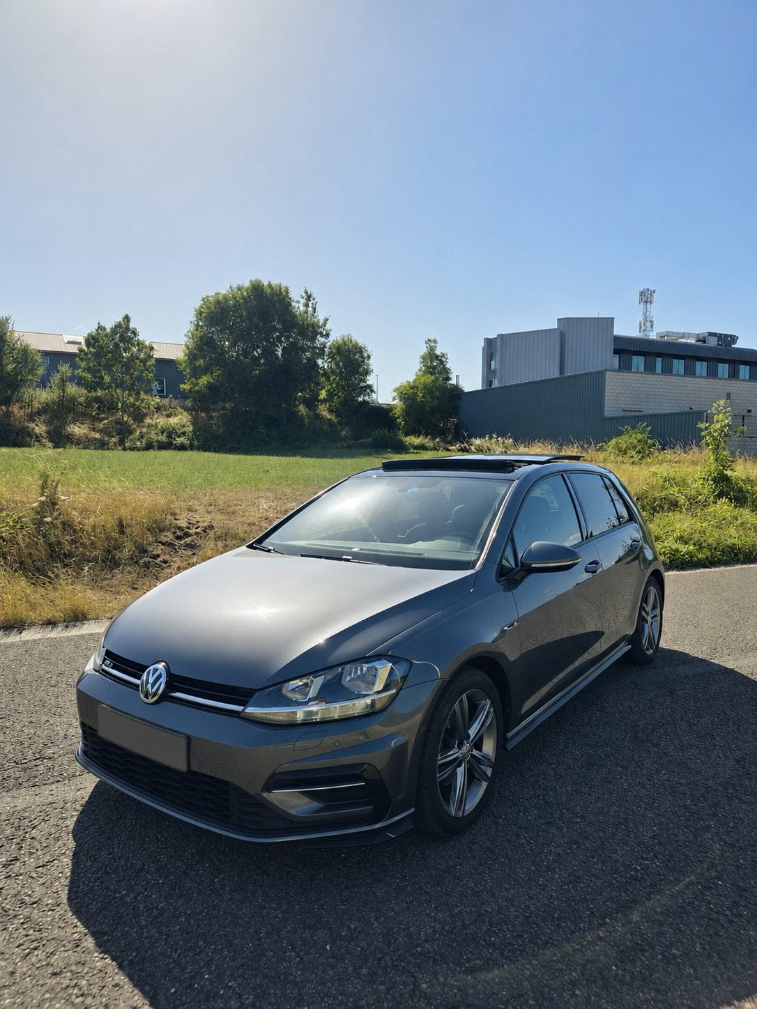 Vw golf 7,5 r line 1.6Tdi, Autos, Volkswagen, Argent ou Gris, Euro 6, 5 portes, Tissu