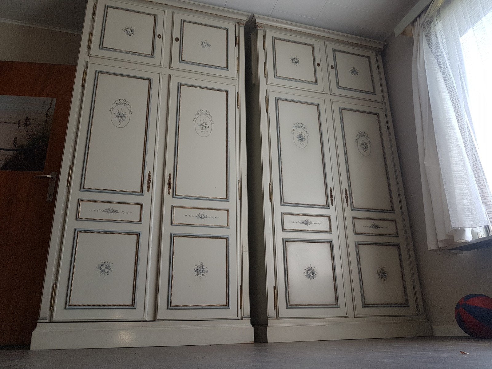 Art Nouveau kasten; afmetingen: 240 hoogte, 120B, 60 diepte., Huis en Inrichting, Slaapkamer | Complete slaapkamers, Ophalen