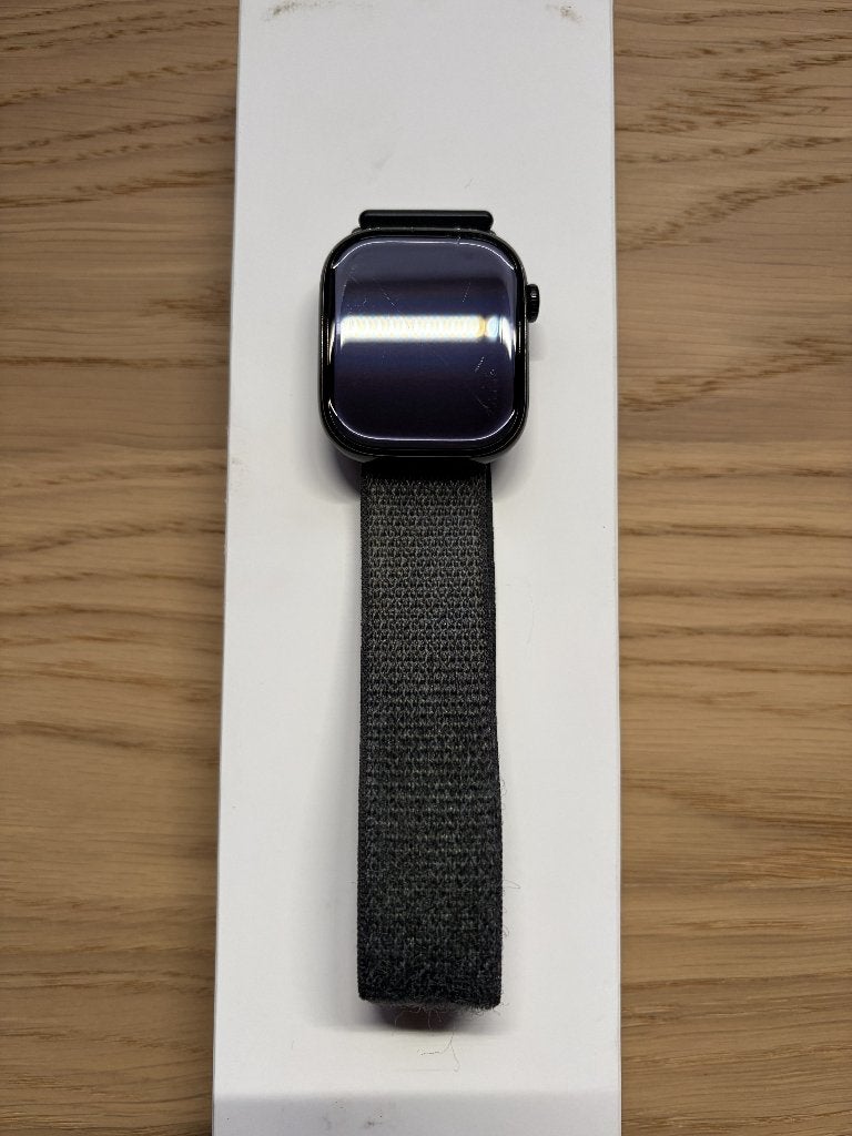 Apple Watch Series 10 46 mm Jet Black met schade, Ophalen, Gebruikt, Zwart, IOS