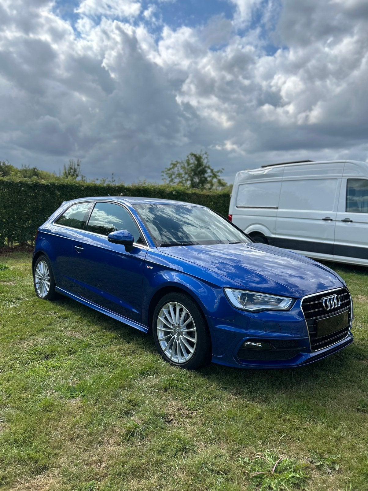 Audi A3 S - Line, Auto's, Audi, Voorwielaandrijving, Stof, 4 cilinders, Blauw
