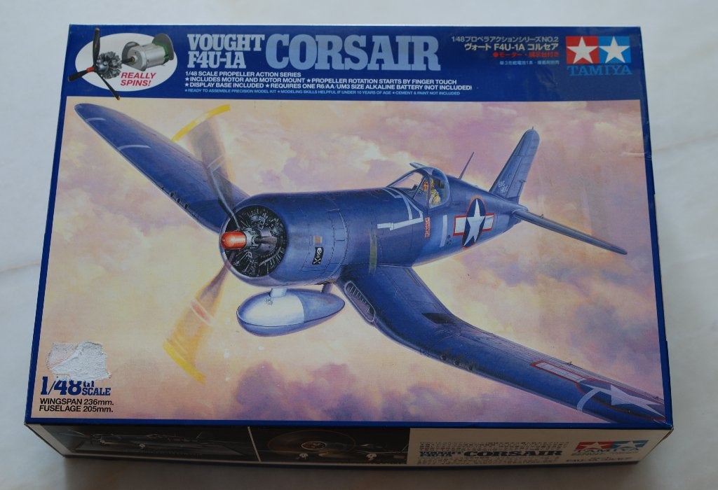 Tamiya Vought F4U-1A Corsair 1:48, Hobby & Loisirs créatifs, Modélisme | Avions & Hélicoptères, Neuf, Enlèvement, Avion, Plus grand que 1:72