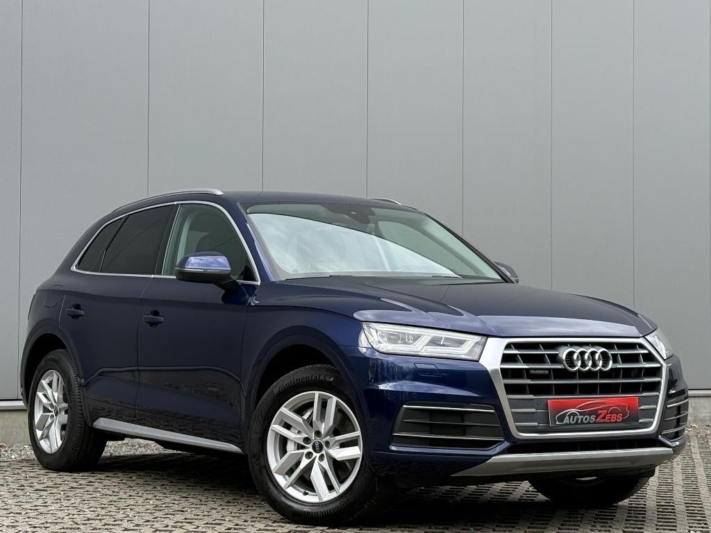 Audi Q5 PHEV 50 TFSi e Quattro S tronic BTW/VAT/TVA, Auto's, 4 cilinders, Blauw, USB, Leder